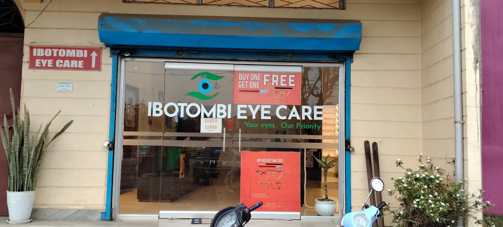 Clinic care environment at Ibotombi Eye Care