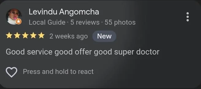 Patient review screenshot 4